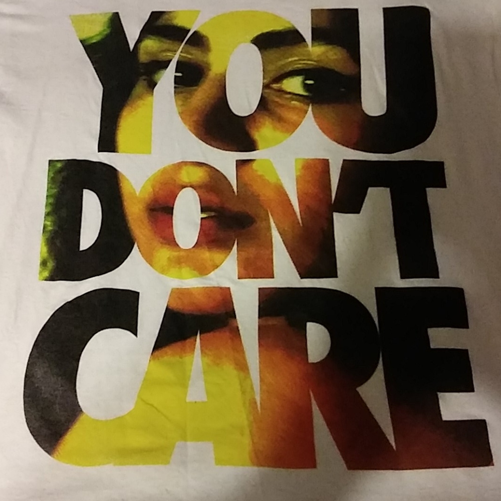 EMMURE " YOU DONT CARE" TSHIRT SIZE LARGE